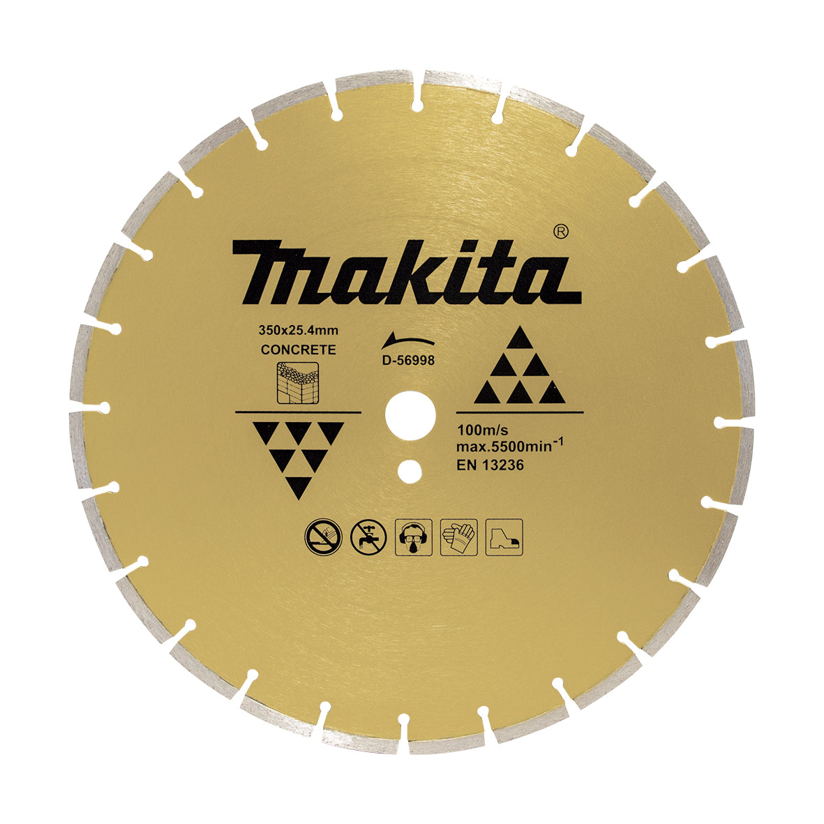 Makita OPE - Powercut Acc 350mm x 25.4mm Diamond Blade Segmented - Economy | D-56998