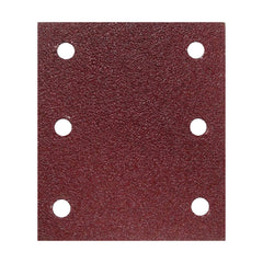 Makita Sanding Accessories Sand Paper 80# - 1/4 Sheet Hook & Loop Brown Punched - 10Pk| SKU D-58687