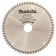 Makita Accessories - Multi Cut TCT Saw Blade 190mm x 30 x 60T | D-63638