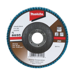 Makita Grinding & Cutting 125mm Economy Flap Disc 60# Zirconia - Angled | SKU D-63797