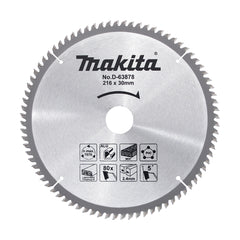 Makita Accessories - Multi Cut TCT Saw Blade 216mm x 30 x 80T | D-63878