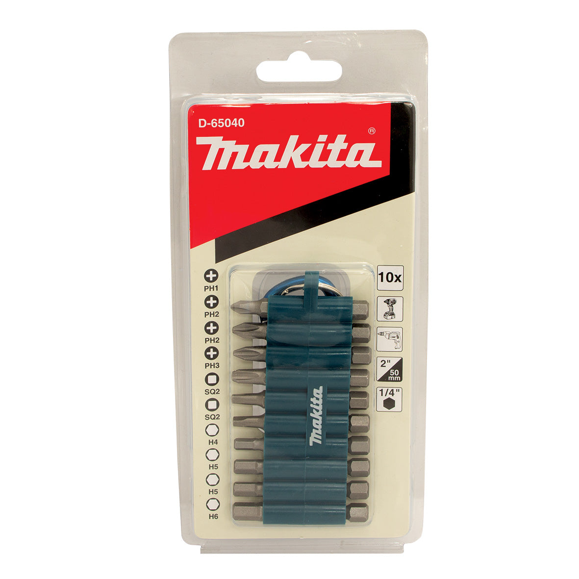Makita Driving Acc 10pc 50mm Screwdriver Bit Set | SKU D-65040