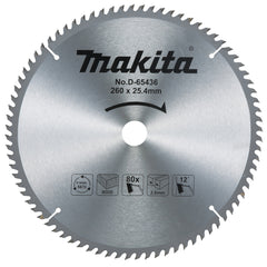 Makita - Economy TCT Saw Blade 260mm x 25.4mm x 80T - MITRE Saw | D-65436