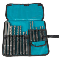 Makita - Standard SDS-Plus Drill & Chisel Assortment Set - 13pc - TEXTile Case | D-70895