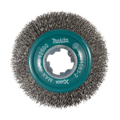 Makita - X - LOCK 100mm Crimped Steel Bevel Brush | D-73449