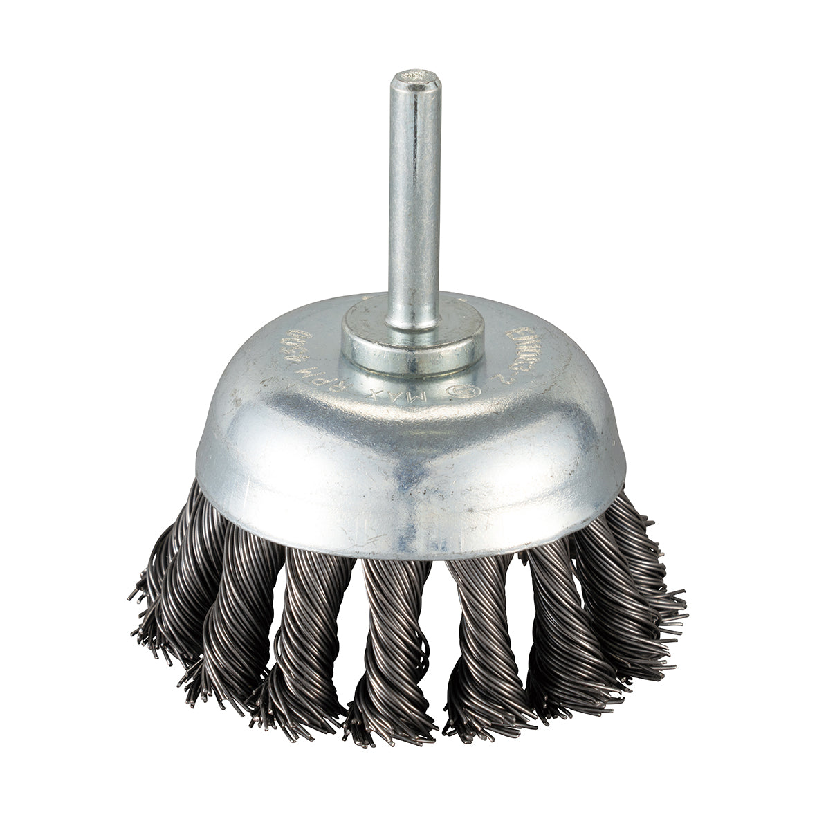 Makita - Knotted Cup Brush 63mm STRAIGHT Shank | D-73798
