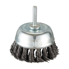 Makita - Knotted Cup Brush 75mm STRAIGHT Shank | D-73807