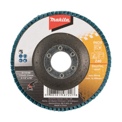 Makita - 115mm Economy FLAP DISC 40# - ZIRCONIA - Flat | D-74186