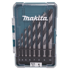 Makita - Brad Point Drill Bit Set 3 - 10mm - 8Pc | P-57663