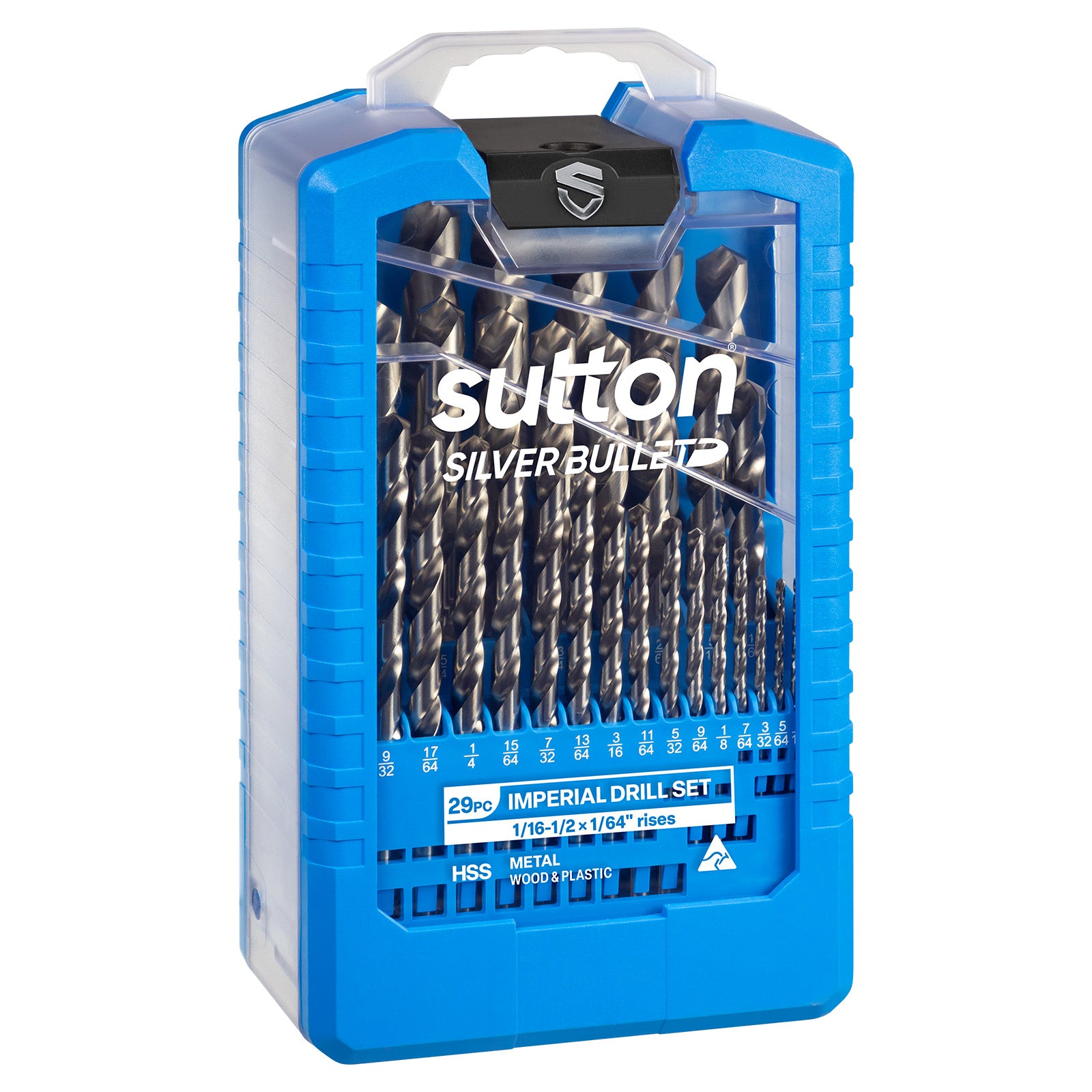 Sutton - Drill D101 S3 Jobber HSS Silv Bullet Set 1/16-1/2In 29Pc | D101S3