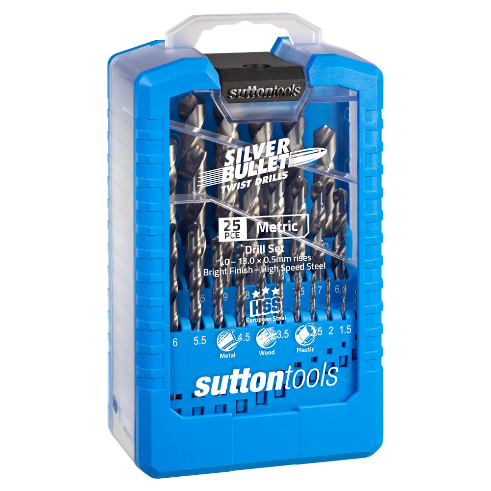 Sutton - Drill D101 Sm3 Jobber HSS Silv Bullet Set 1-13mm 25Pc | D101SM3