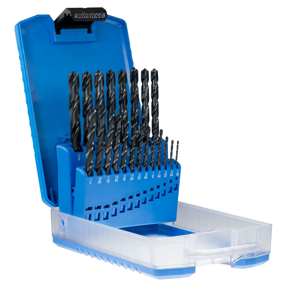 Sutton - Drill D102 S2 Jobber HSS Blue Bullet Set 1/16-3/8In 21Pc | D102S2