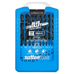 Sutton - Drill D102 Sm2 Jobber HSS Blue Bullet Set 1-10mm 19Pc | D102SM2