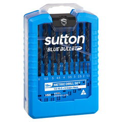 Sutton - Drill D102 Sm2 Jobber HSS Blue Bullet Set 1-10mm 19Pc | D102SM2