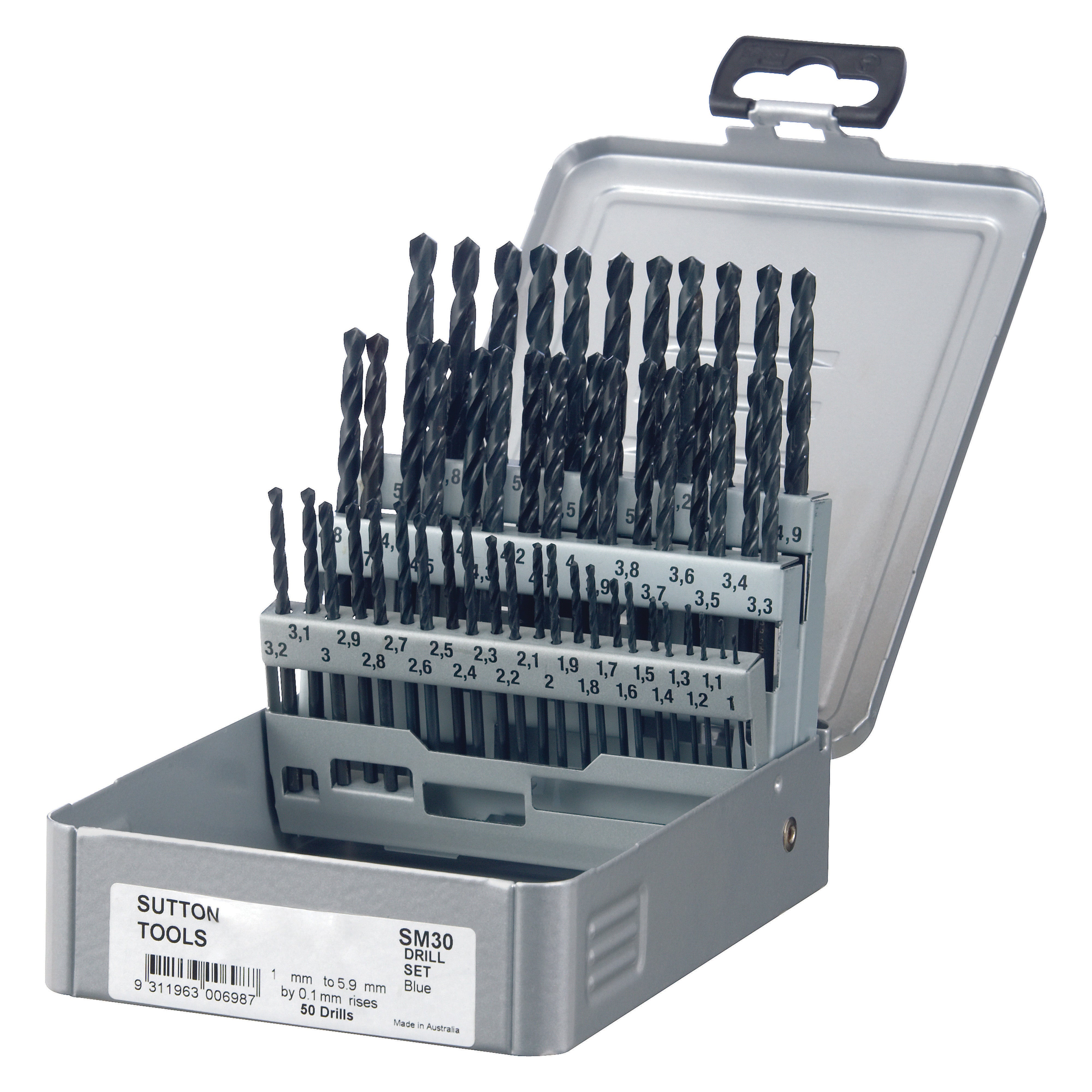 Sutton - Drill D102 Sm3 Jobber HSS Blue Bullet Set 1-13mm 25Pc | D102SM3