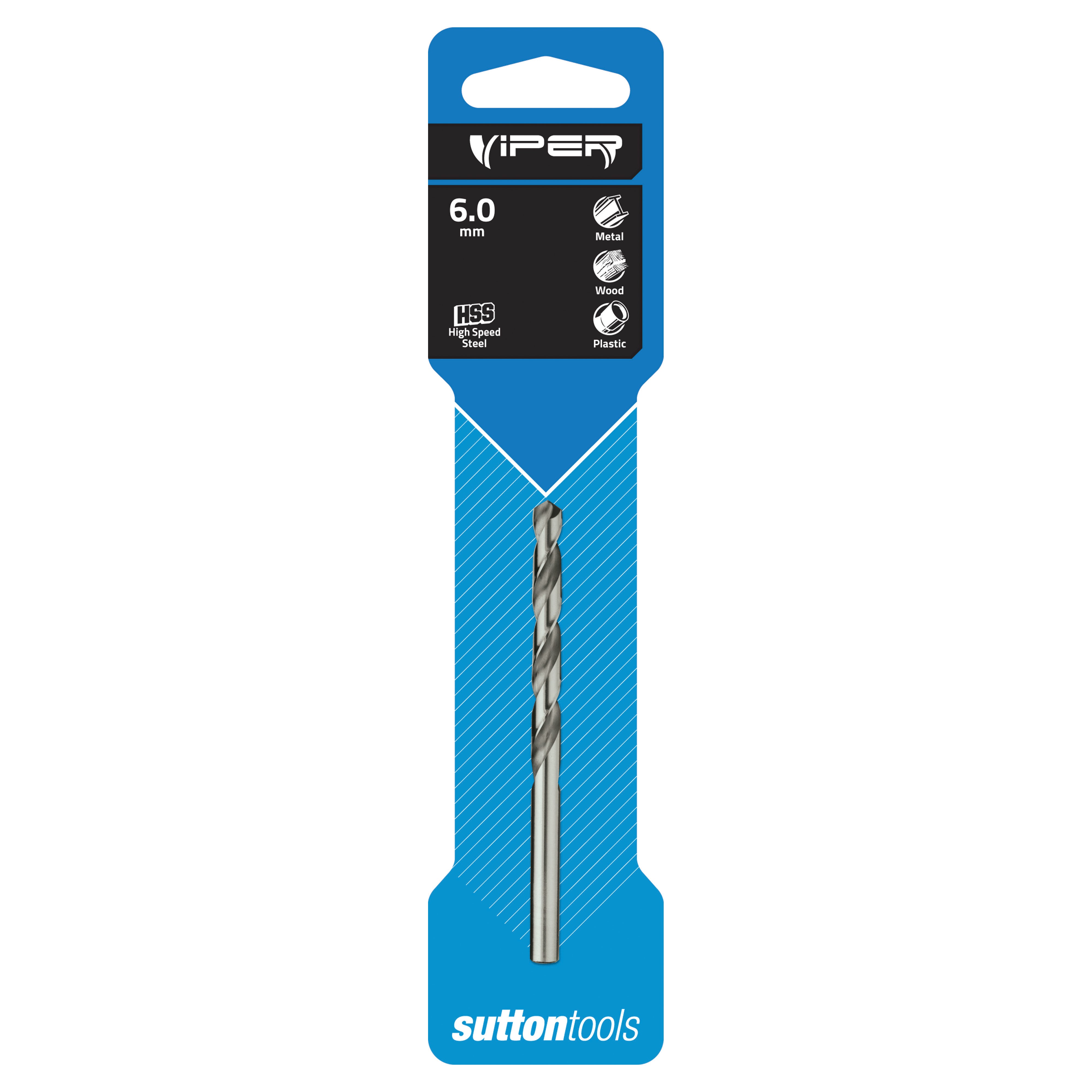 Sutton - Drill D105 Jobber HSS Viper Carded 6.0mm | D1050600
