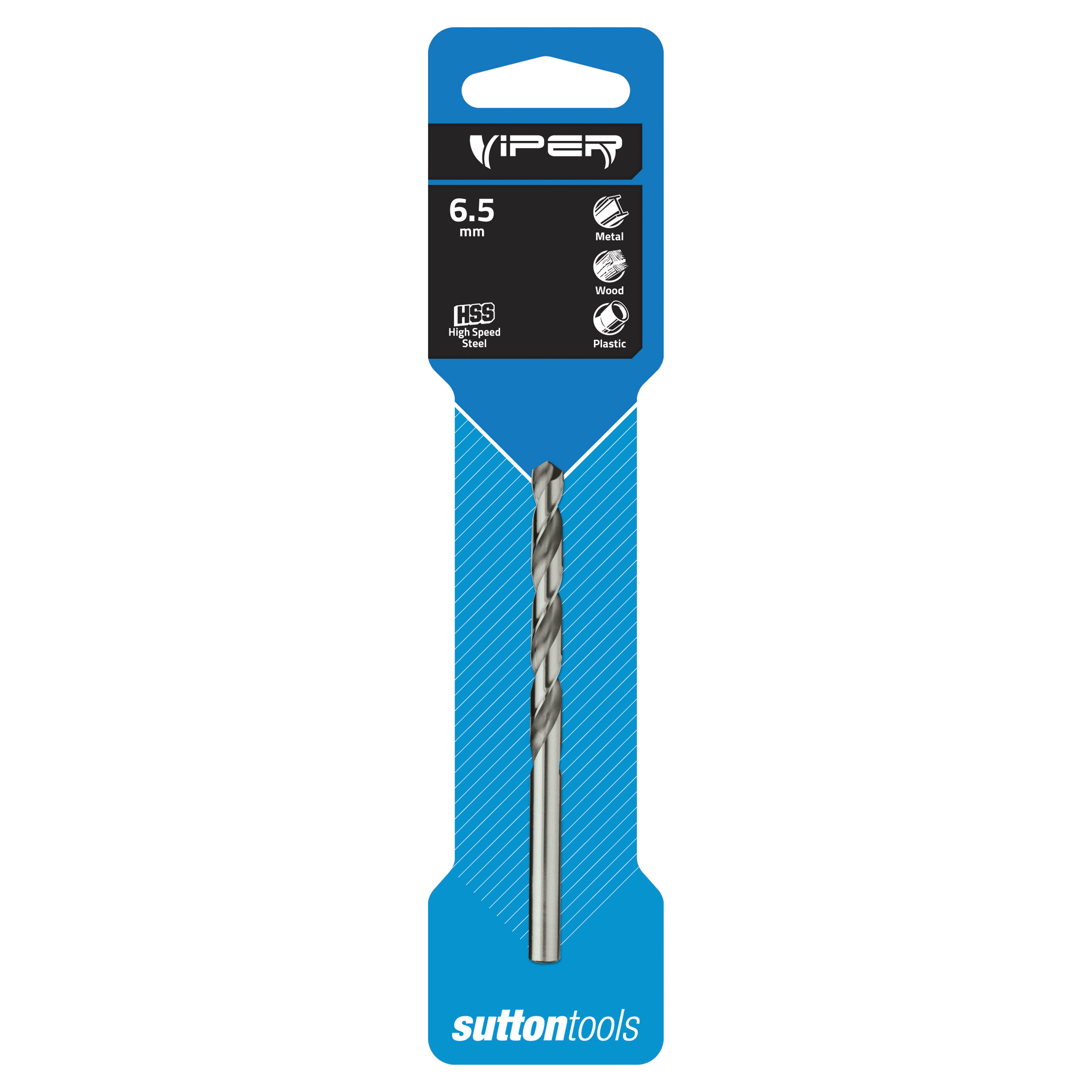 Sutton - Drill D105 Jobber HSS Viper Carded 6.5mm | D1050650