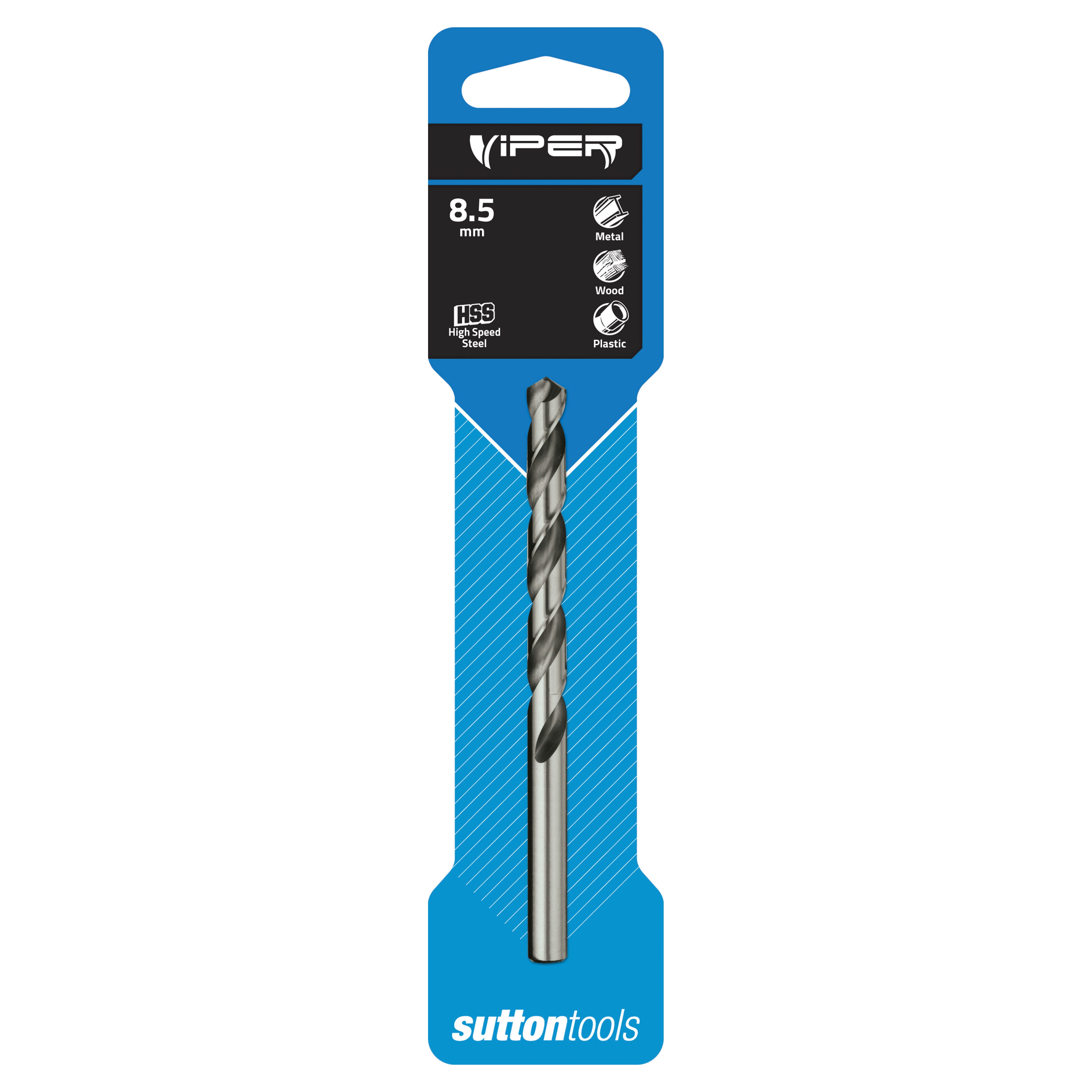 Sutton - Drill D105 Jobber HSS Viper Carded 8.5mm | D1050850