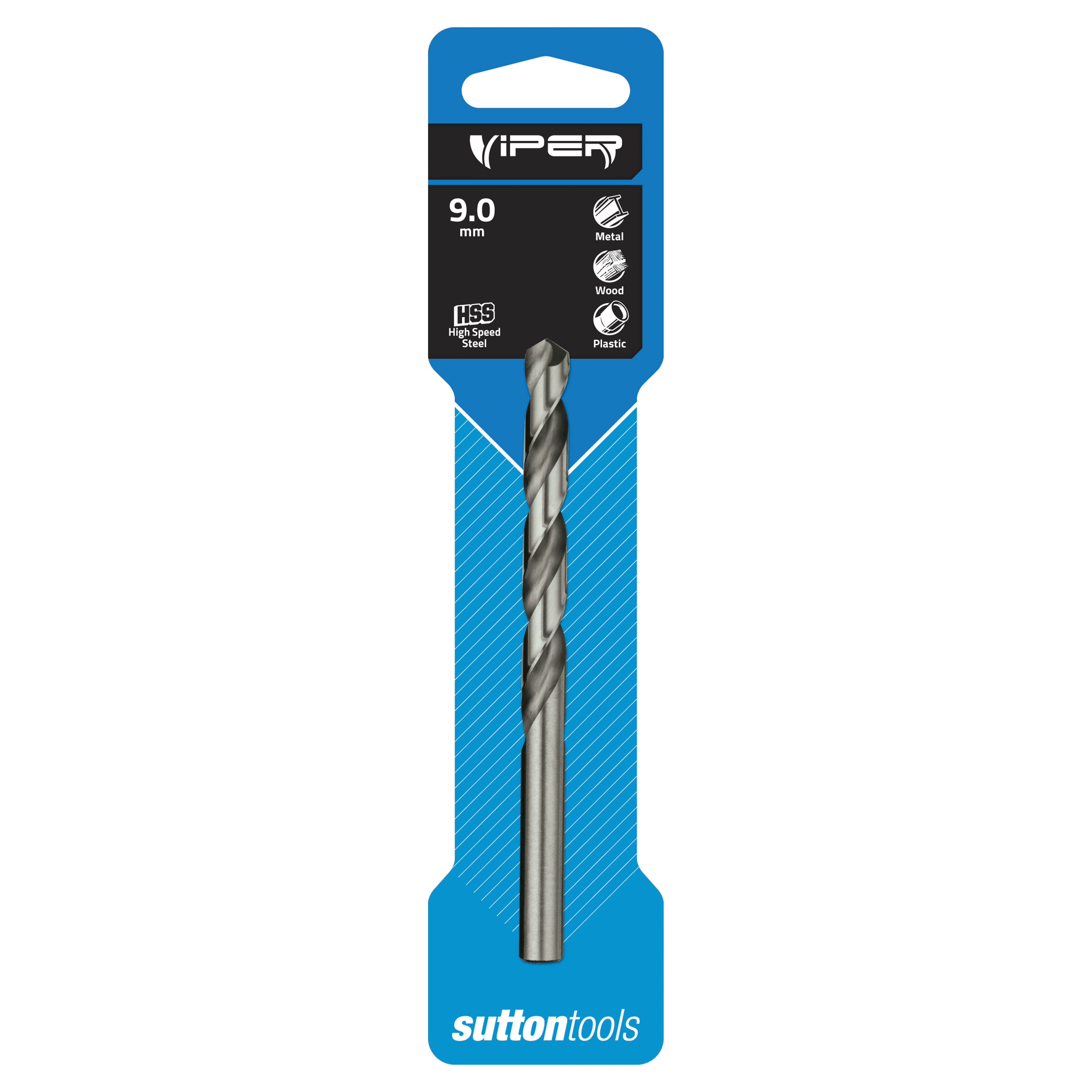 Sutton - Drill D105 Jobber HSS Viper Carded 9.0mm | D1050900