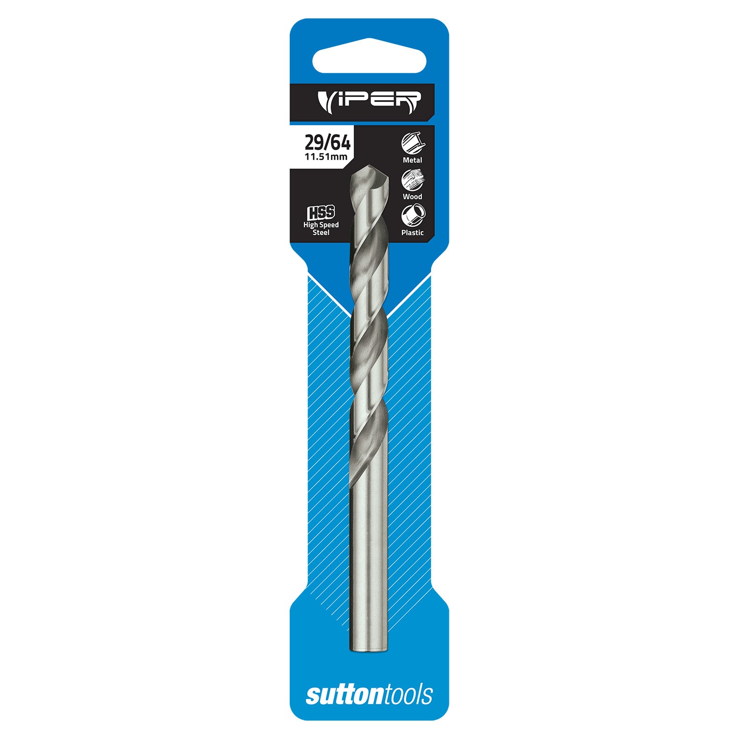 Sutton - Drill D105 Jobber HSS Viper Carded 29/64In | D1051151