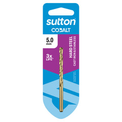 Sutton - Drill D108 Jobber HSS-Co Hd-Cobalt Carded 5.0mm | D1080500