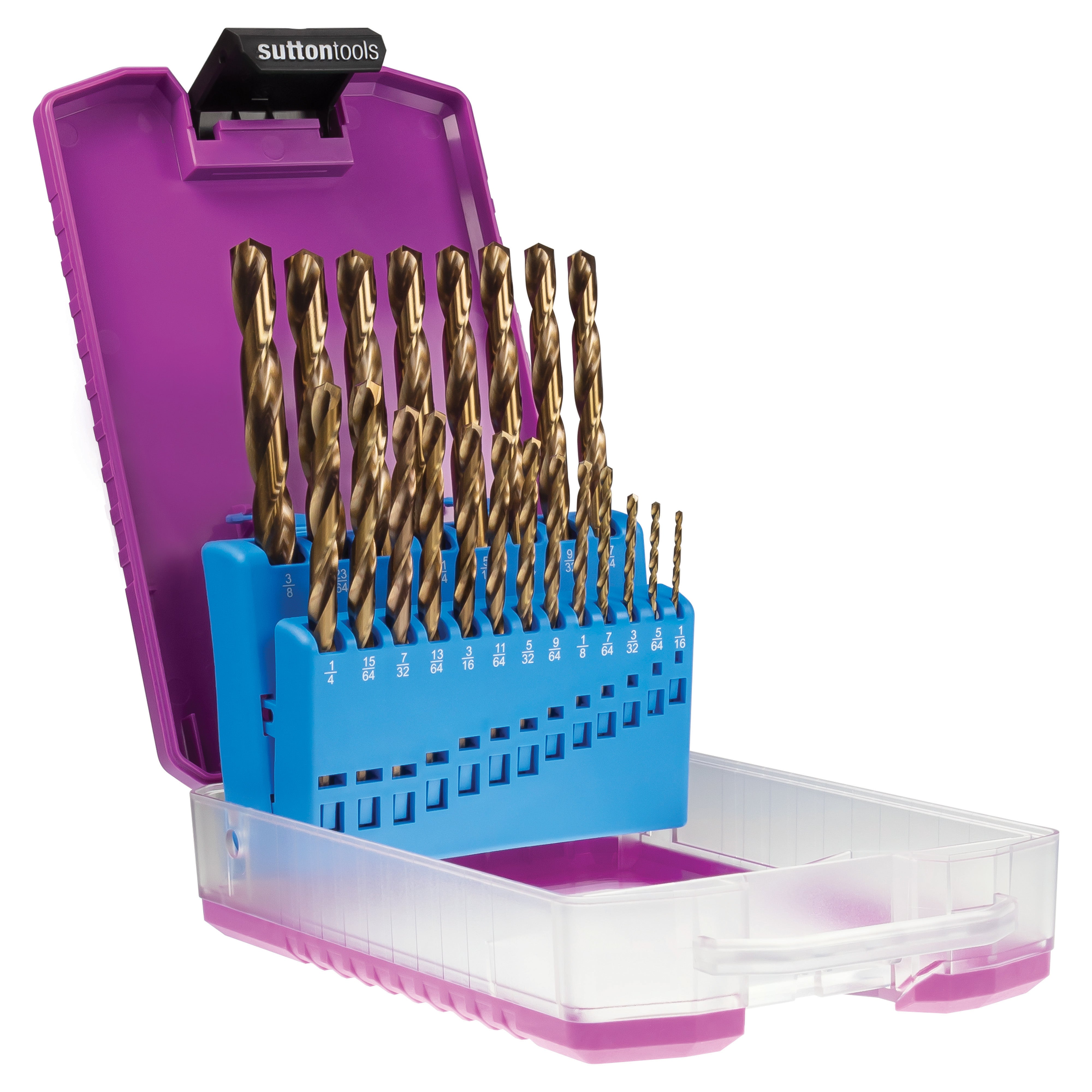 Sutton - Drill D109 S2 Jobber HSS-Co Hd-Cobalt Set 1/16-3/8In 21Pc | D109S2