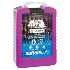 Sutton Tools - 1-10mm Drill D109 Sm2 Jobber HSS-Co HD-cobalt Set 19Pc | D109SM2