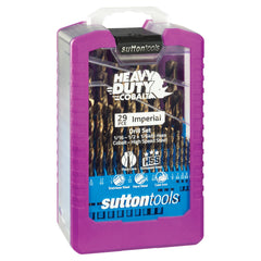 Sutton - Drill D109 S3 Jobber HSS-Co Hd-Cobalt Set 1/16-1/2In 29Pc | D109S3