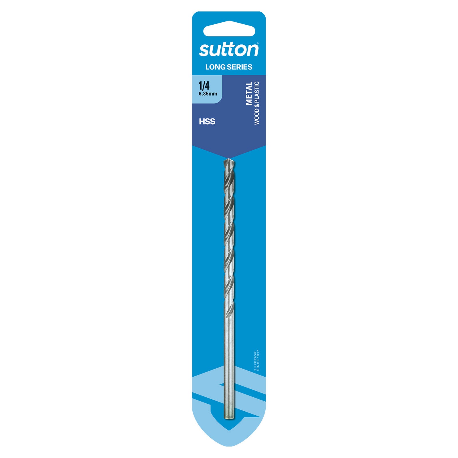 Sutton - Drill D110 Long Series HSS Carded 1/4In | D1100635