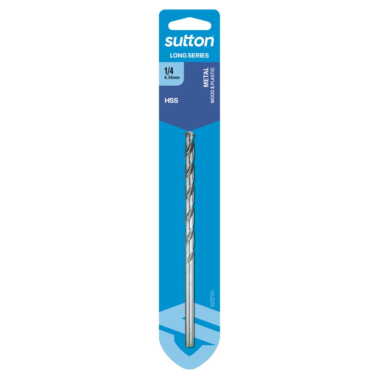 Sutton - Drill D110 Long Series HSS Carded 1/4In | D1100635