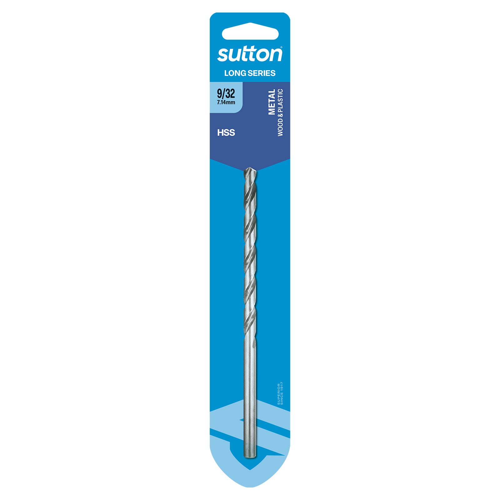 Sutton - Drill D110 Long Series HSS Carded 9/32In | D1100714