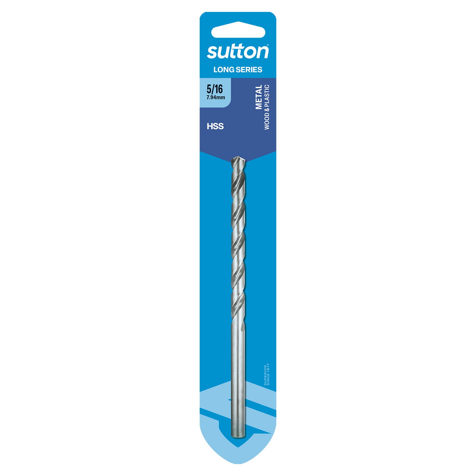 Sutton - Drill D110 Long Series HSS Carded 5/16In | D1100794