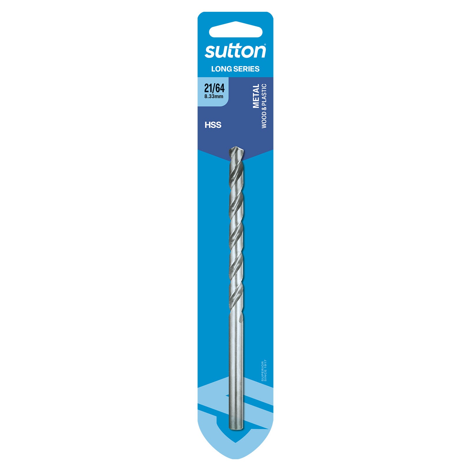 Sutton - Drill D110 Long Series HSS Carded 21/64In | D1100833