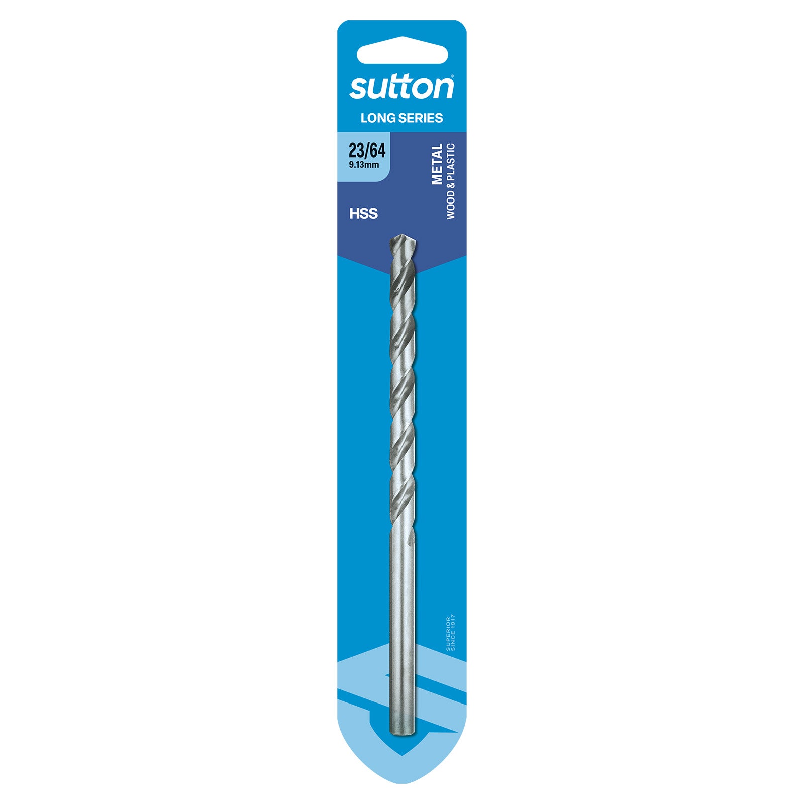 Sutton - Drill D110 Long Series HSS Carded 23/64In | D1100913