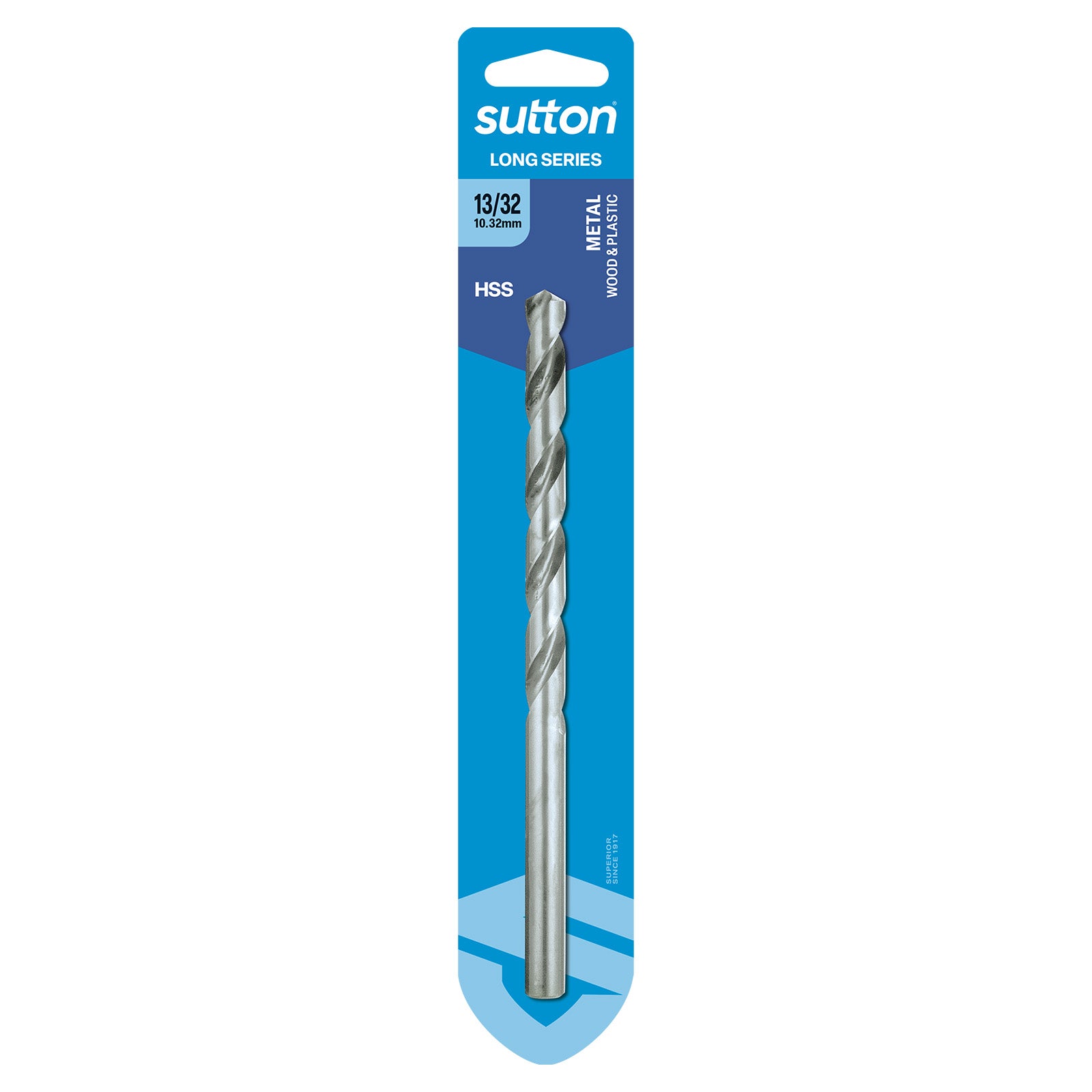 Sutton - Drill D110 Long Series HSS Carded 13/32In | D1101032