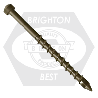 Brighton Best - 500  10G x 50 MM , FLAT HEAD - DECKFAST SCREWS FLAT HD E/COAT - LDEF1050500 | D11040