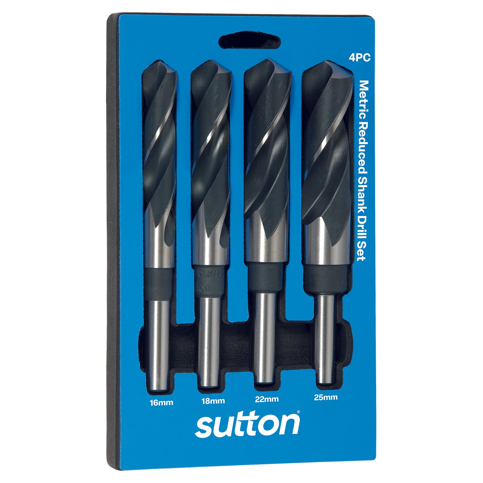 Sutton - Drill D188 Rs4M Reduced Shank HSS Blu Set 16-25mm 4Pc | D188RS4M
