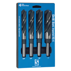 Sutton - Drill D188 Rs4 Reduced Shank HSS Blu Set 5/8-1In 4Pc | D188RS4