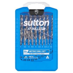 Sutton Tools - 1-10mm Drill D220 Sm19 Jobber HSS XP Bullet Set 19Pc | D220SM19
