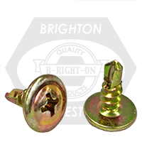 Brighton Best - 500  8G x 30 MM FINE - BUTTON HEAD SELF DRILLING SCREWS ZNC YEL - LBDZ830500 | D33100