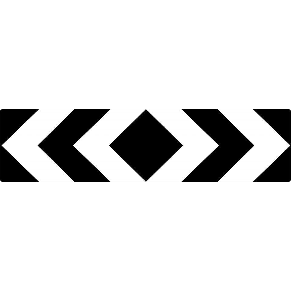 Uniform Safety Signs - 1600x400mm - Aluminium - Class 1 - Bi Directional Chevron | D4-2-3A