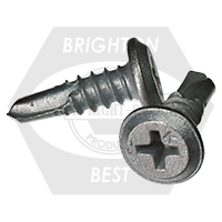 Brighton Best - 1000  10G x 16 MM FINE - WAFER HEAD SELF DRILLING SCREWS GALV - LWDG1016001 | D43010