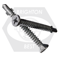 Brighton Best - 250  10G x 55 MM CSK #2 CL3 - WINGTEK SELF DRILLING SCREWS GALV - LWTG1055250 | D44020