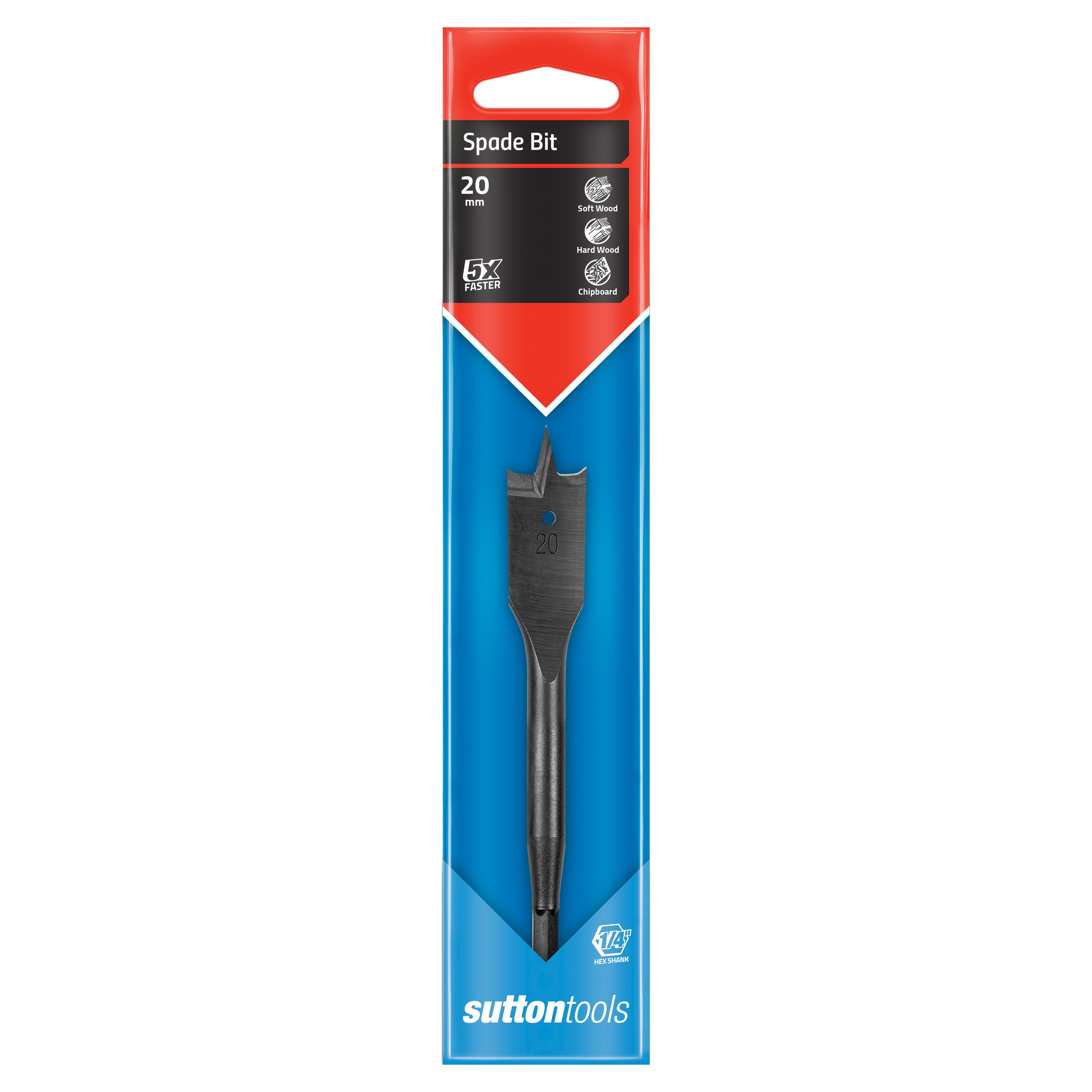 Sutton - Drill D501 Spade Bit Supabore Carded 20.0mm | D5012000