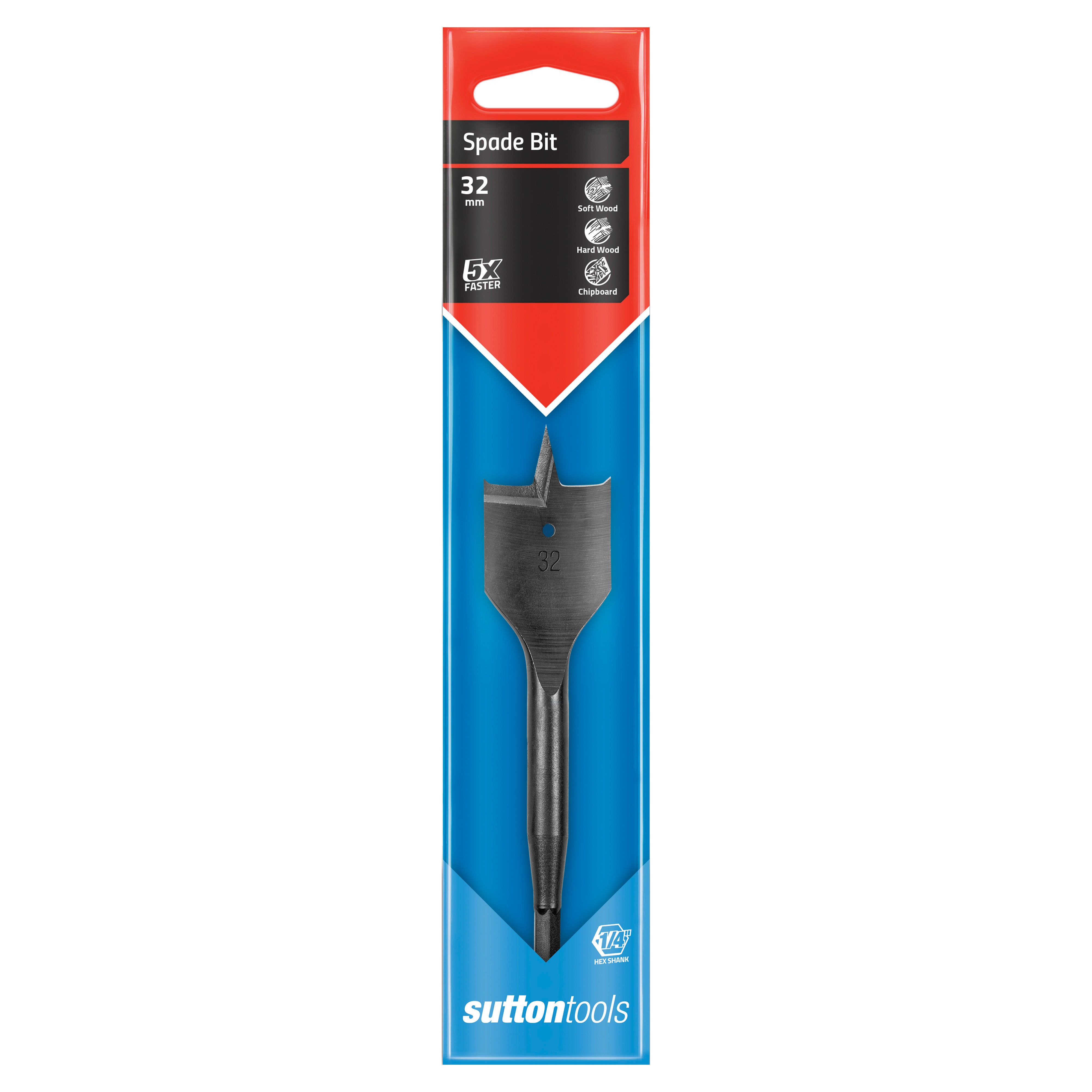 Sutton - Drill D501 Spade Bit Supabore Carded 32.0mm | D5013200