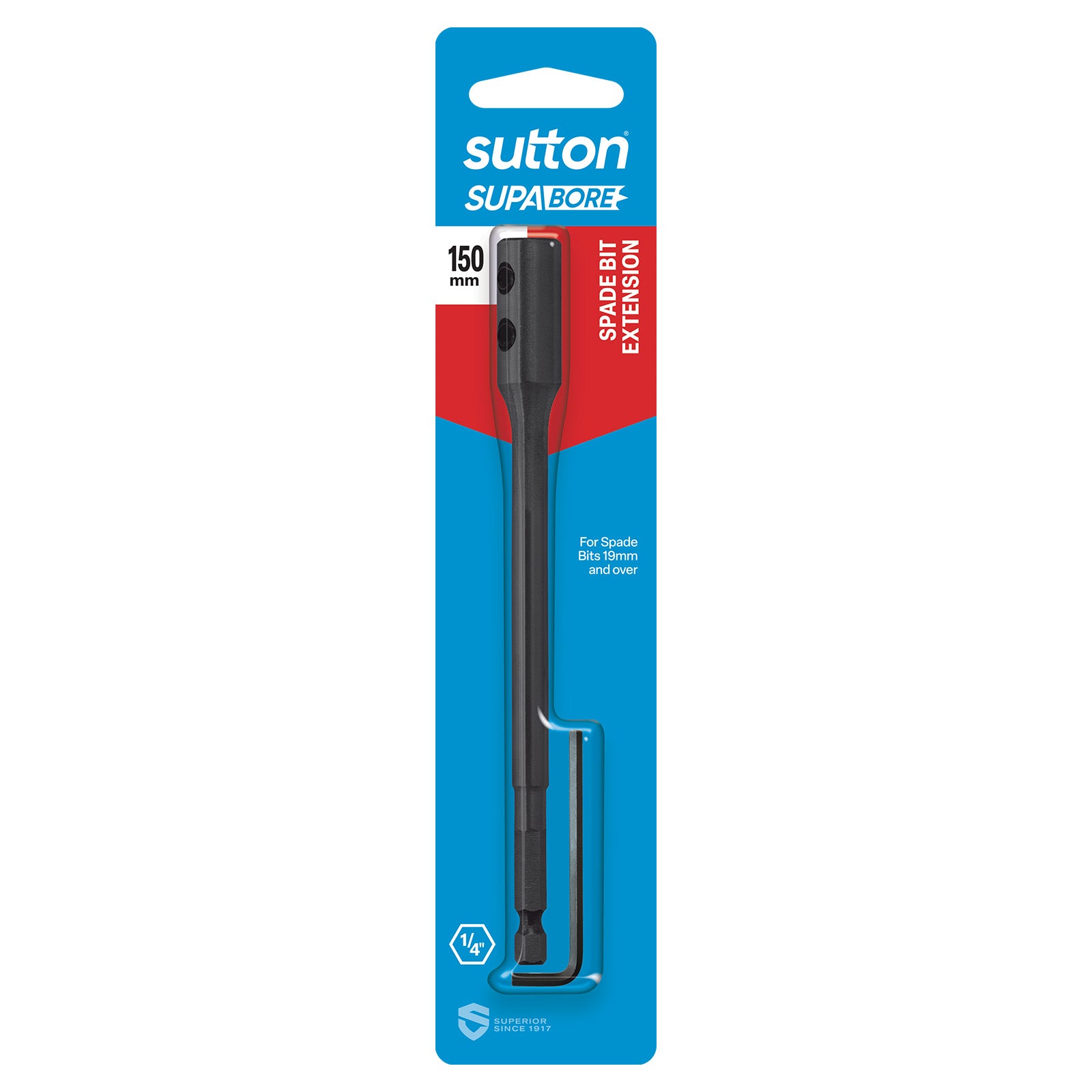 Sutton - Extension D502 Spade Bit Hangpack 150mm | D502150L