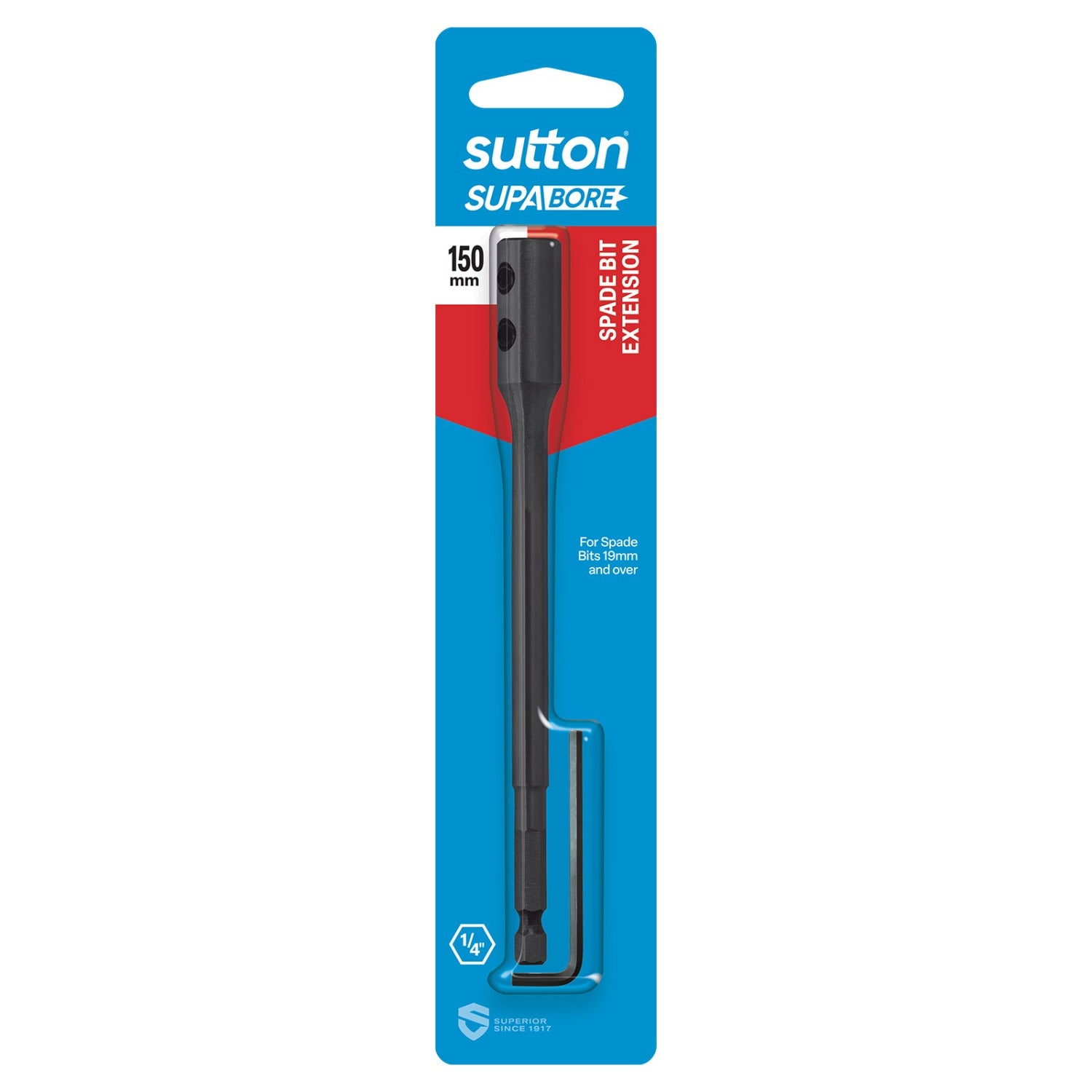 Sutton - Extension D502 Spade Bit Hangpack 150mm | D502150L