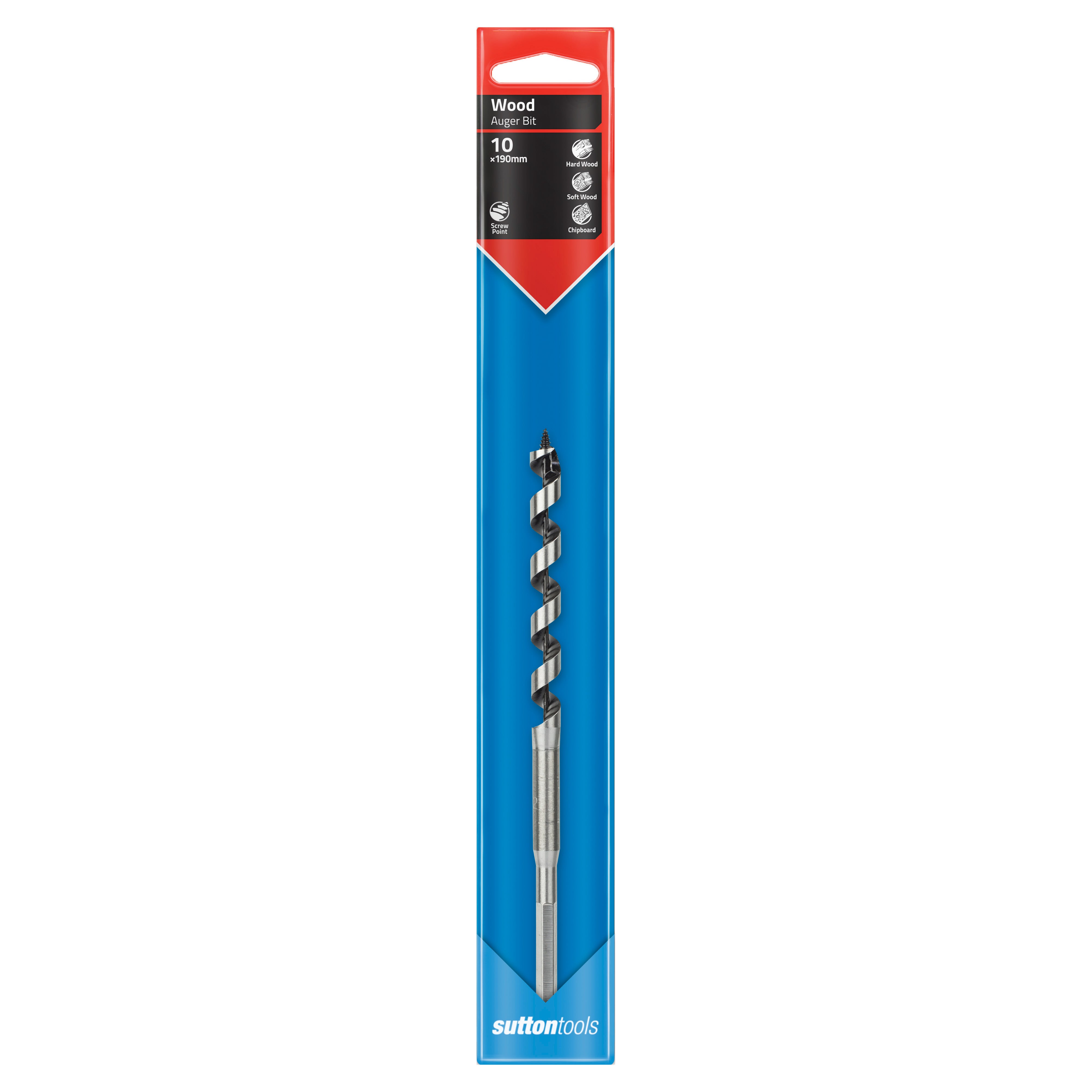 Sutton - Drill D510 Auger Bit Short Series 1/4-Hex 10mm X 190mm | D5101000