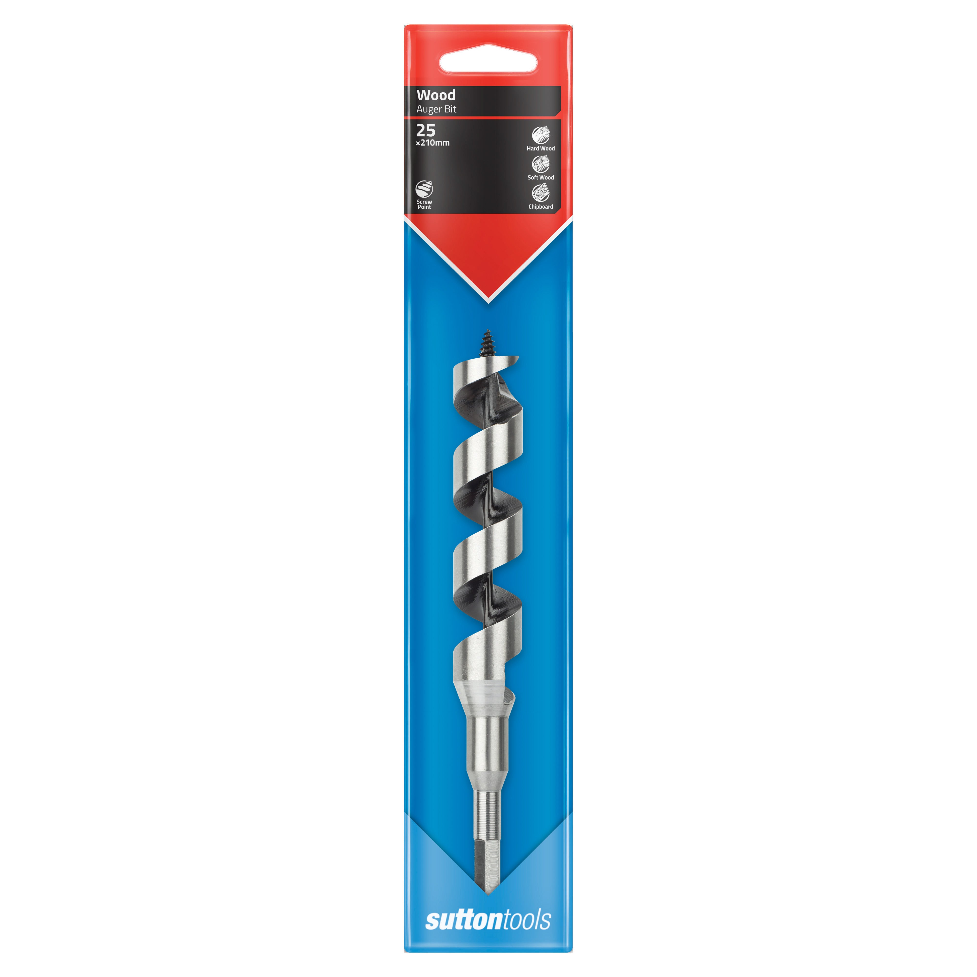 Sutton - Drill D510 Auger Bit Short Series 7/16-Hex 25mm X 210mm | D5102500