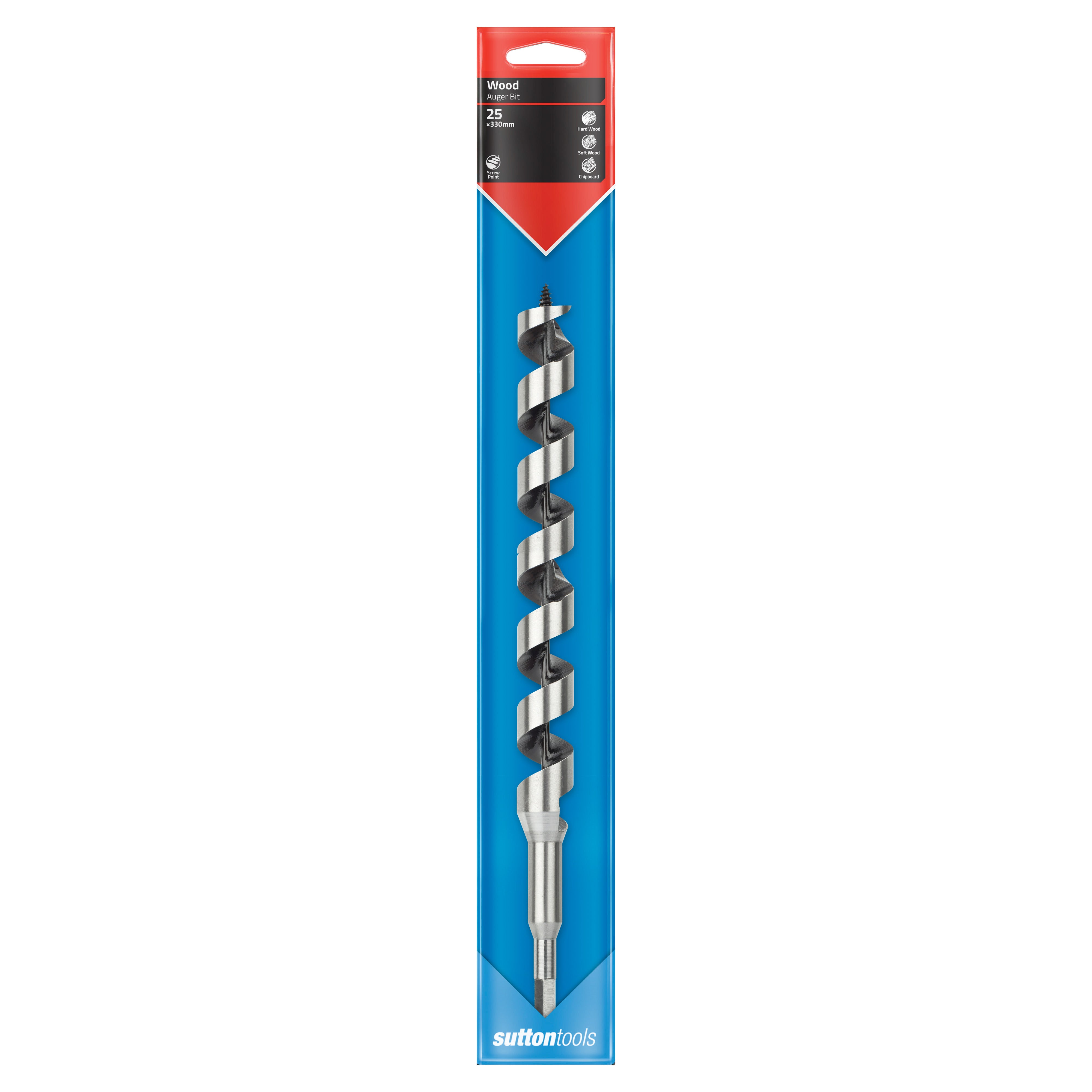 Sutton - Drill D511 Auger Bit Medium Series 7/16-Hex 25mm X 330mm | D5112500